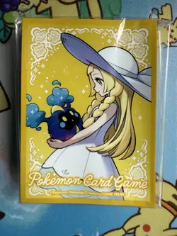 Pokemon Center Japan Mega Evolutions Lillie and Cosmog card sleeves - Image 1
