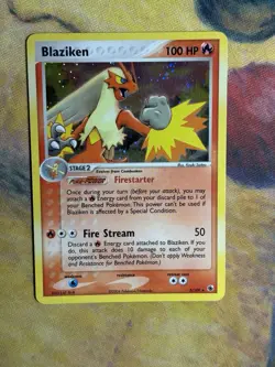 Blaziken 3/109 Ex Ruby and Sapphire Battle Stadium Holo Rare Pokemon Card LP - Image 2