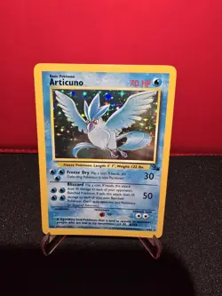 Articuno 2/62 Fossil Holo Vintage Unlimited Rare Pokemon Card - Image 2