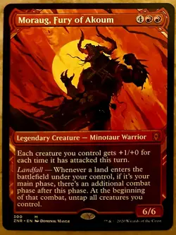 MTG MORAUG, FURY OF AKOUM (SHOWCASE) ZENDIKAR RISING REGULAR- COMMANDER - CHEAP - Image 1