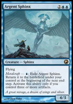 Argent Sphinx - Light Play MTG Scars of Mirrodin - Image 1