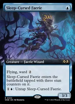 Sleep-Cursed Faerie - Extended Art WOE NM MTG - Image 1