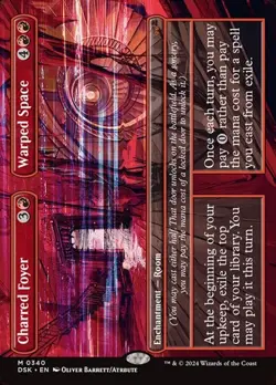 Charred Foyer // Warped Space - Extended Art DSK NM MTG - Image 1