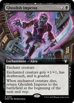Ghoulish Impetus - Extended Art CM NM MTG - Image 1