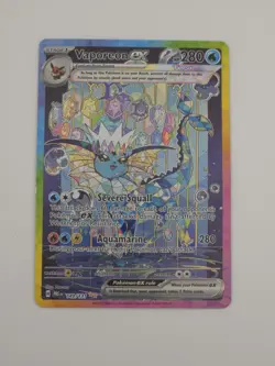 Pokemon TCG Vaporeon EX Prismatic Evolutions Special Illustration Card 149/131 - Image 1