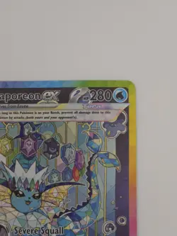 Pokemon TCG Vaporeon EX Prismatic Evolutions Special Illustration Card 149/131 - Image 3