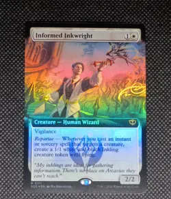 FOIL Informed Inkwright Secrets of Strixhaven Magic The Gathering MTG white card - Image 1