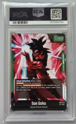 2025 Dragon Ball Super Card Game Fusion World New Adventure Son Goku PSA 10 - Image 2