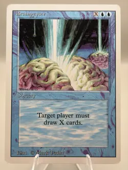 MTG Braingeyser 1993 Blue Sorcery Revised Edition Mark Tedin Magic Card - Image 1