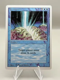 MTG Braingeyser 1993 Blue Sorcery Revised Edition Mark Tedin Magic Card - Image 2