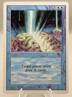 MTG Braingeyser 1993 Blue Sorcery Revised Edition Mark Tedin Magic Card - Image 3