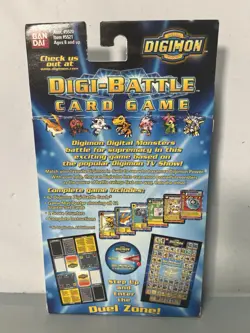 Digimon Cards Digi Battle 2 Player Starter Set Pack NEW English open box - Image 2