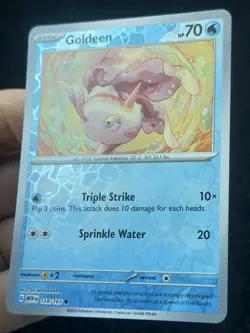 Goldeen 118/165 Reverse Holo- MP - LP - Pokemon TCG Card - Image 2