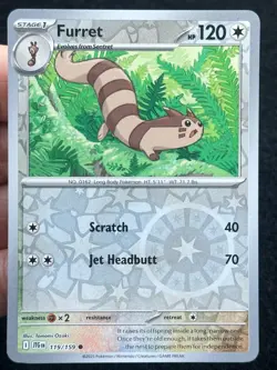 Furret 119/159 - Reverse holo - LP - NM - Pokemon TCG Card - Image 1