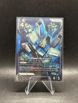 GUNDAM CARD GAME GD04-006 R+ V-DASH GUNDAM - HOLO FOIL - PHANTOM ARIA - Image 1