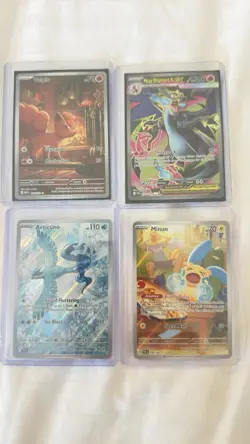 Pokemon Mega Charizard- Vulpix- Articuno- Minun Card Lot - Take All 4 Cards! - Image 1