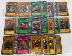 LOT OF VINTAGE BOOTLEG FUNNY YUGIOH CARDS - Image 1