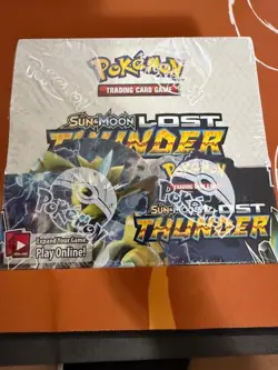 Pokemon TCG Sun & Moon Lost Thunder Booster Box (36 Packs) Factory Sealed - Image 1