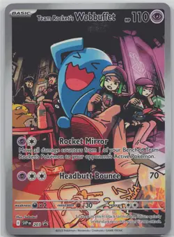 Team Rocket's Wobbuffet Promo SV: Scarlet & Violet Promo Cards 203 NM - Image 1