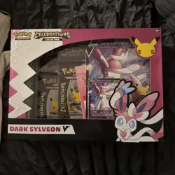 Pokemon TCG Trading Card Game Celebrations Collection Box [Dark Sylveon V] 820650809392 - Image 1