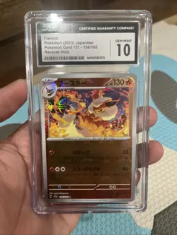 Flareon CGC GEM MINT 10 136/165 Sv2a: Pokemon Card 151 Holo (Japanese) - Image 1