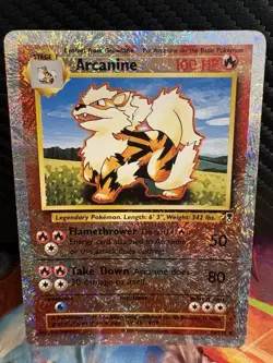 Arcanine 36/110 Reverse Holo Legendary Collection MP+ WOTC Pokemon Card - Image 1
