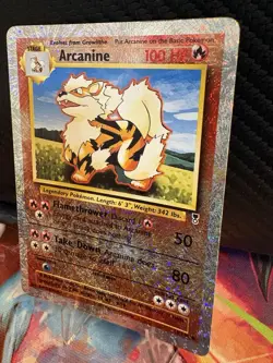 Arcanine 36/110 Reverse Holo Legendary Collection MP+ WOTC Pokemon Card - Image 2