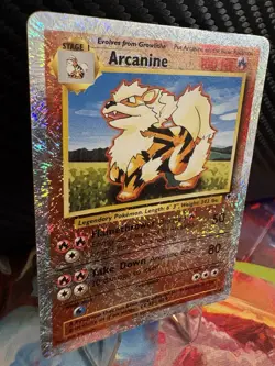 Arcanine 36/110 Reverse Holo Legendary Collection MP+ WOTC Pokemon Card - Image 3