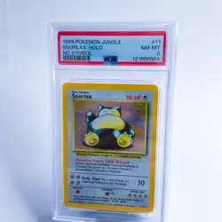 1999 POKEMON JUNGLE NO SYMBOL #11 SNORLAX-HOLO PSA 8 - Image 2