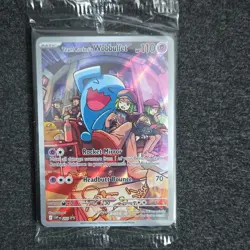 Pokemon Team Rocket's Wobbuffet 203 SV Promo Holo Basic Card HP 110 2024 sealed - Image 1