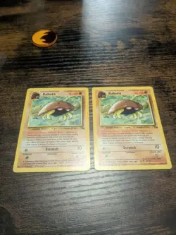 Pokemon Kabuto 50/62 Fossil Common card MP - Image 3