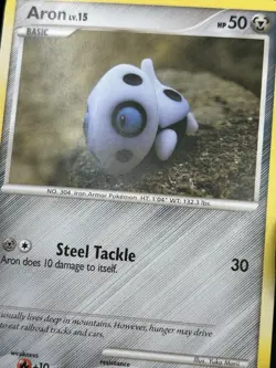 Aron 71/123 - Pokemon Mysterious Treasures Card - MP - Image 3