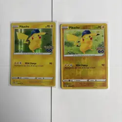 Pokemon Go Pikachu - X2 Cards Holo & Revserse Holo - A213 - Image 1