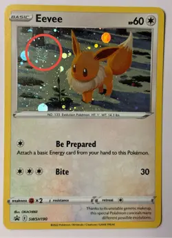 Eevee SWSH190 Sword & Shield Promo Cards Holo SWIRL🌀🌀 B36 - Image 1