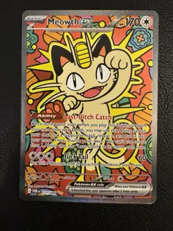 Meowth EX Special Illustration Rare Pokemon TCG Card - Perfect Order 121/088 - Image 1