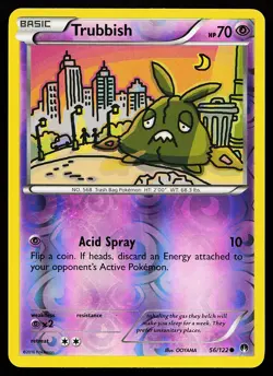 Trubbish 56/122 Reverse Holo Common BREAKpoint Pokemon Card - Image 1