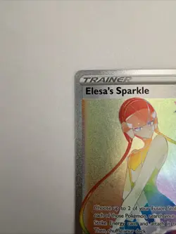 Elesa’s Sparkle & Peony Rainbow Rare Secret Rare Fusion Strike Pokemon Card Lot - Image 3