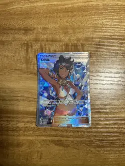Olivia 111/111 NM Crimson Invasion Sun Moon Full Art Card Pokemon TCG - Image 1