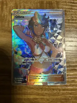 Olivia 111/111 NM Crimson Invasion Sun Moon Full Art Card Pokemon TCG - Image 2