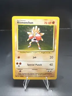 Pokemon TCG Hitmonchan Holo Rare Card Base Set 7/102 A - Image 2