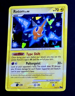 2009 Pokemon ROTOM Promo POP SERIES 9 Edition CRACKED ICE HOLO Foil Card 5/17 - Image 2