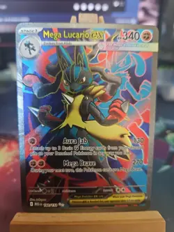 Pokemon TCG Mega Lucario EX 160/132 Ultra Rare Holo Card Mega Evolutions NM - Image 1