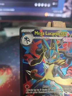 Pokemon TCG Mega Lucario EX 160/132 Ultra Rare Holo Card Mega Evolutions NM - Image 2