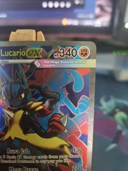 Pokemon TCG Mega Lucario EX 160/132 Ultra Rare Holo Card Mega Evolutions NM - Image 3