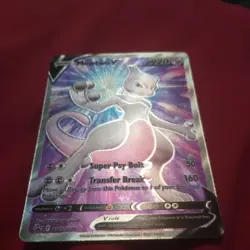 Pokemon TCG Mewtwo v SWSH229 Black Star Promo Full Art Holo Card NM - Image 4