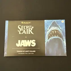 MTG Secret Lair Jaws: Terror of Amity Island Rainbow Foil Edition (Sealed) - Image 1