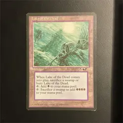 Wizards of the Coast Magic: The Gathering Lake of the Dead Rare Alliances Land - Image 1