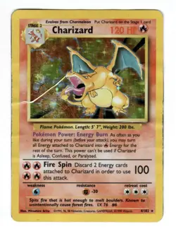 Pokemon TCG Charizard 004/102 Base Set Holo 1999 - Image 1