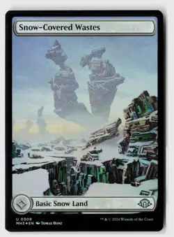 Snow-Covered Wastes (0309) #309 (Foil) (NM) Modern Horizons 3 MH3 Magic MTG - Image 1