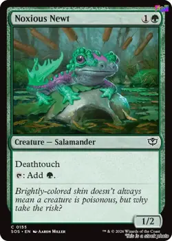 MTG Foil Noxious Newt 155 Secrets of Strixhaven NM Magic - Image 1